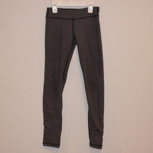 Ivivva Chevron Charcoal and Gray Leggings- Girls Size 12